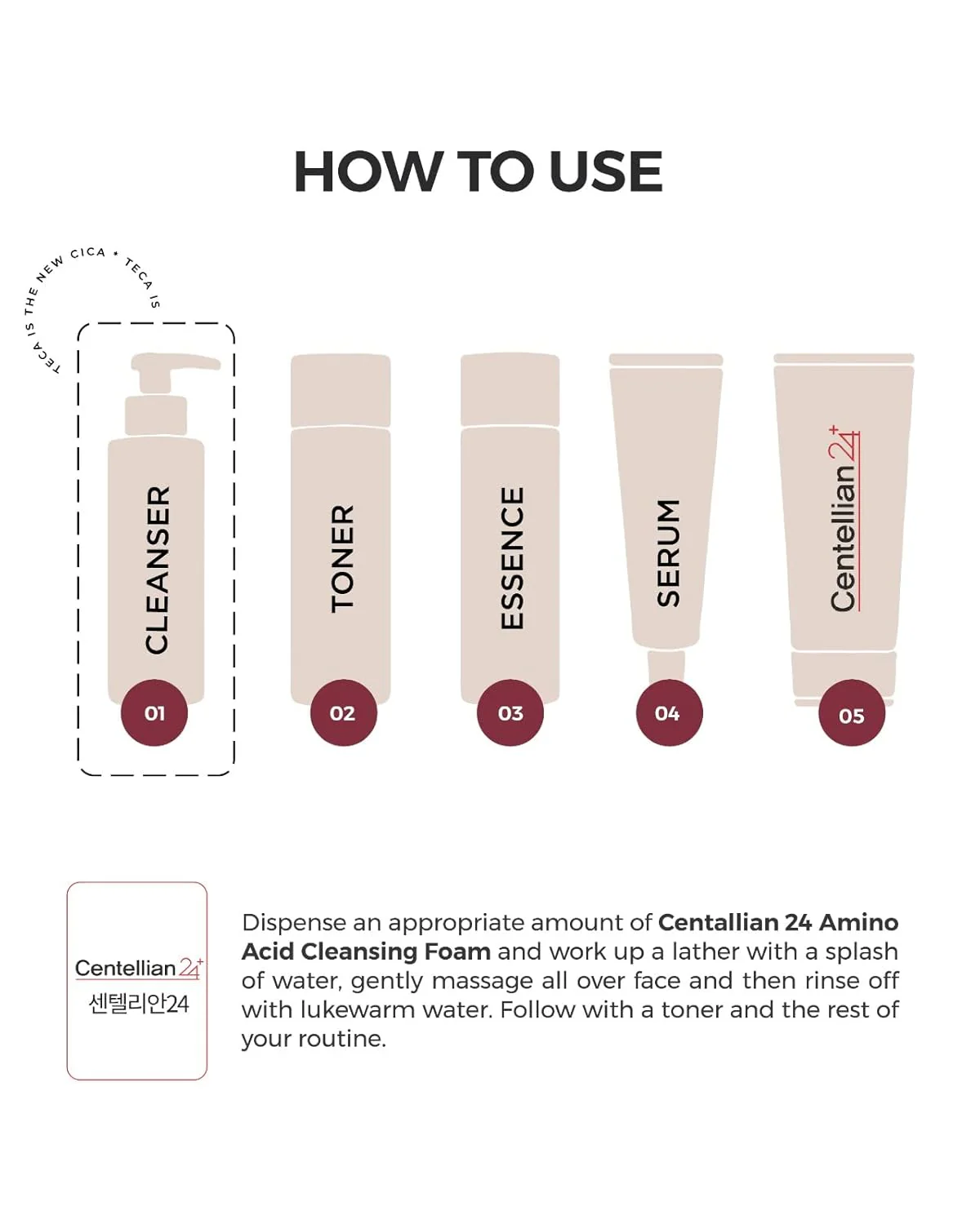 Madeca Amino Acid Cleansing Foam 160g - Image 5