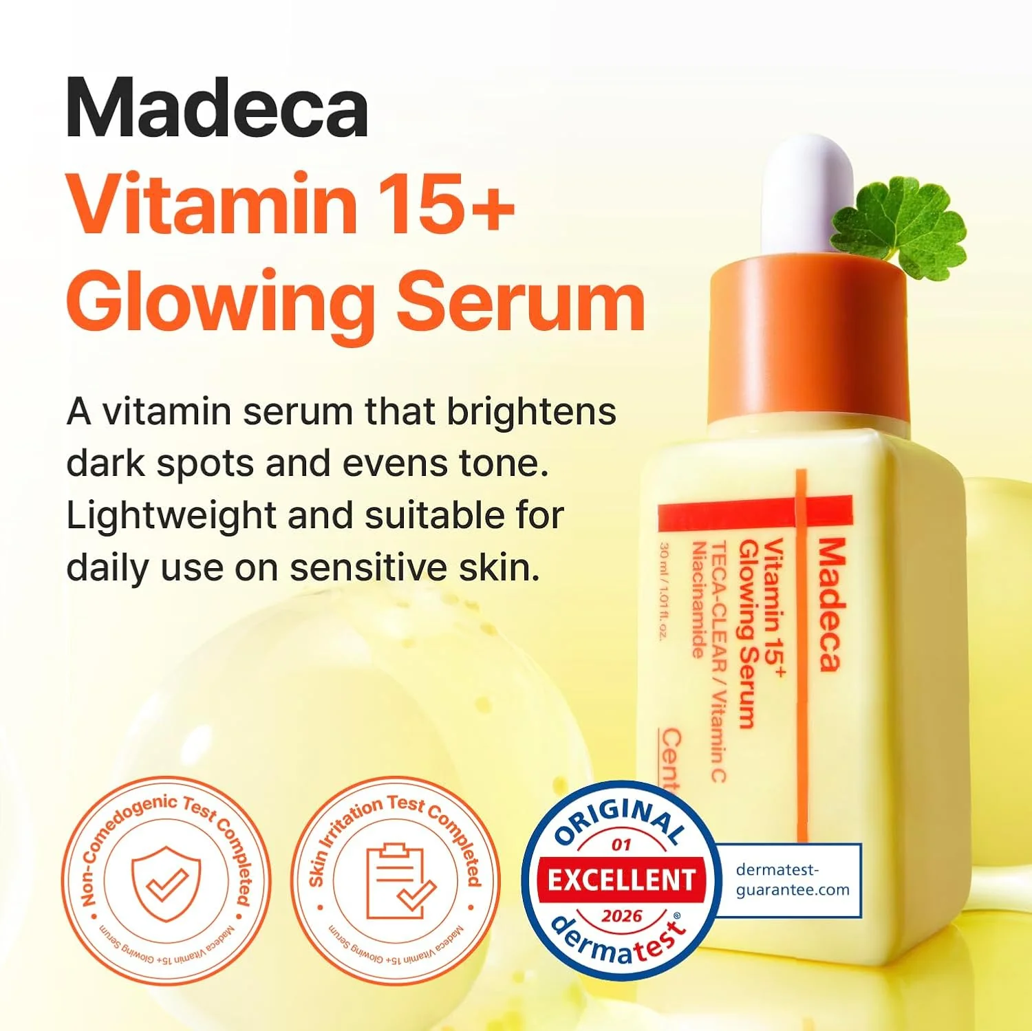 Madeca Vitamin 15+ Glowing Serum 30ml - Image 3